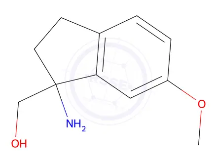 Chemical structure of (1-Amino-6-methoxy-2,3-dihydro-1h-inden-1-yl)methanol