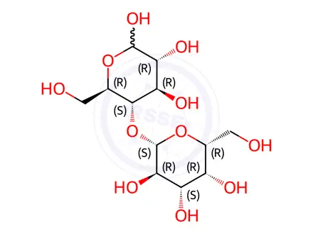 Chemical structure of Lactose