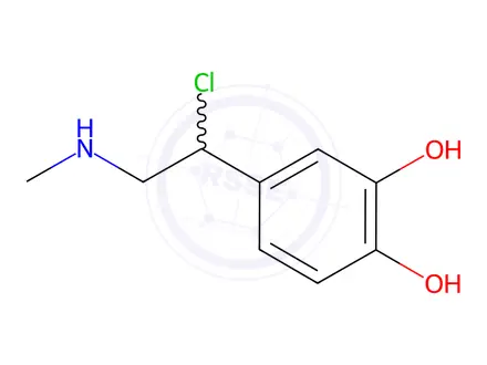 Chemical structure of 4-(1-Chloro-2-(methylamino)ethyl)benzene-1,2-diol