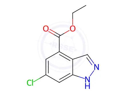 Chemical structure of Ethyl 6-chloro-1H-indazole-4-carboxylate