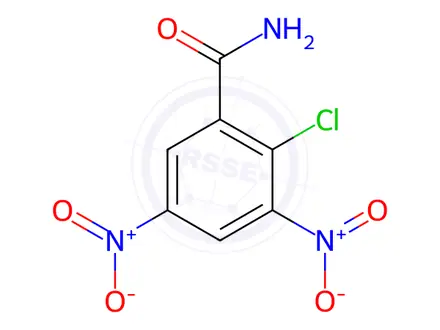 Chemical structure of 2-Chloro-3,5-dinitrobenzamide