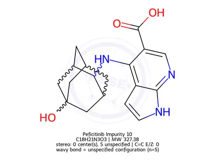 Chemical structure of Peficitinib Impurity 10