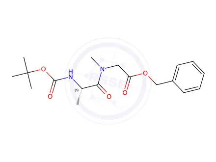 Chemical structure of Benzyl N-((tert-butoxycarbonyl)-L-alanyl)-N-methylglycinate