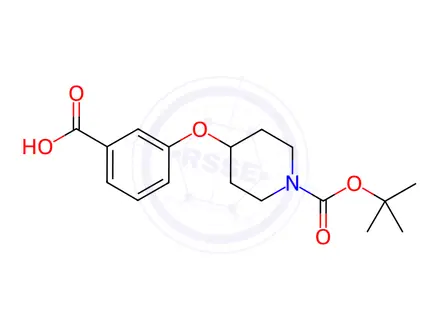 Chemical structure of 1-BOC-4-(3-Carboxyphenoxy)piperidine