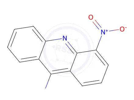 Chemical structure of 4-Nitro-9-acridinamine