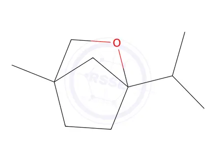 Chemical structure of 2-Oxabicyclo[2.2.1]heptane,4-methyl-1-(1-methylethyl)-(9CI)