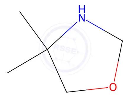 Chemical structure of 4,4-Dimethyl-1,3-oxazolidine