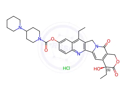 Chemical structure of Irinotecan HCl