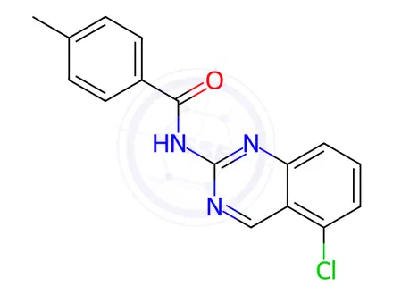 Chemical structure of N-(5-CHLORO-2-QUINAZOLINYL)-4-METHYLBENZENECARBOXAMIDE