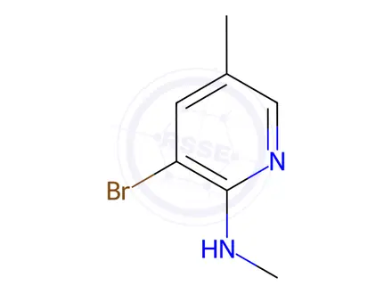 Chemical structure of 3-Bromo-N,5-dimethylpyridin-2-amine