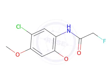 Chemical structure of 5'-Chloro-2',4'-dimethoxy-2-fluoroacetanilide