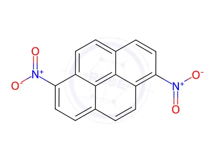 Chemical structure of 1,6-Dinitropyrene