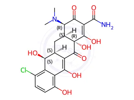 Chemical structure of Demeclocycline EP Impurity B
