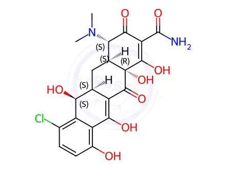 Chemical structure of Demeclocycline
