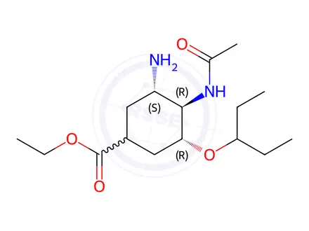Chemical structure of Oseltamivir EP Impurity B