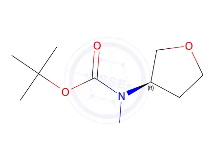 Chemical structure of (R)-N-(Tetrahydro-furan-3-yl)-hydrazinecarboxylic acid tert-butyl ester