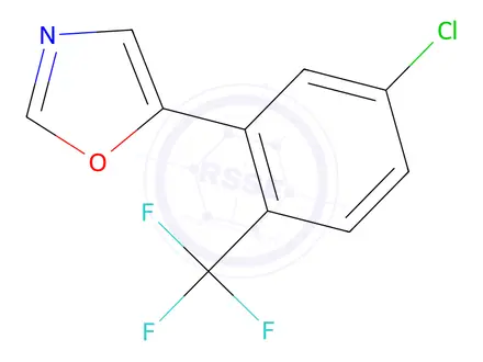 Chemical structure of 5-(5-Chloro-2-(trifluoromethyl)phenyl)oxazole