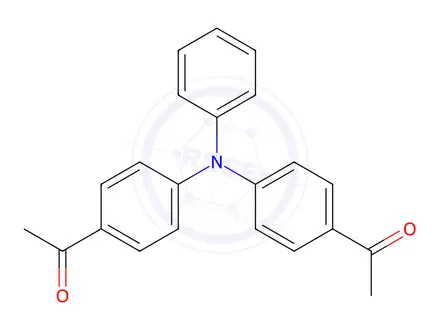 Chemical structure of 1,1'-((phenylazanediyl)bis(4,1-phenylene))diethanone