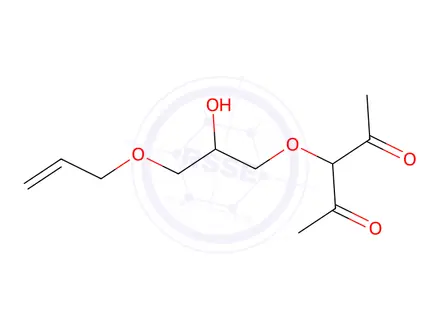 Chemical structure of 3-(3-(Allyloxy)-2-hydroxypropoxy)pentane-2,4-dione