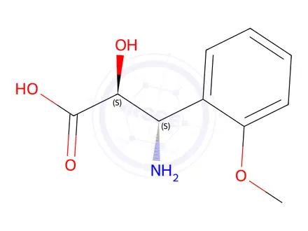 Chemical structure of (2S,3S)-3-Amino-2-hydroxy-3-(2-methoxyphenyl)propanoic acid