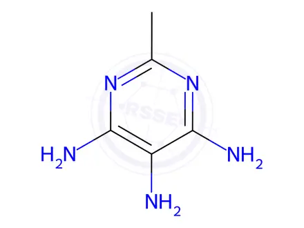 Chemical structure of 4,5,6-Triamino-2-methylpyrimidine