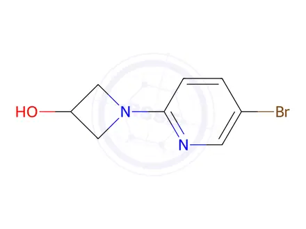 Chemical structure of 1-(5-bromopyridin-2-yl)azetidin-3-ol