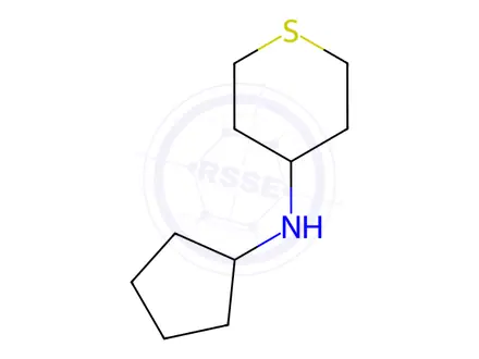 Chemical structure of n-Cyclopentyltetrahydro-2h-thiopyran-4-amine