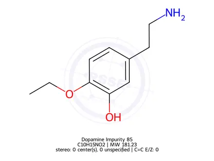 Chemical structure of Dopamine Impurity 85