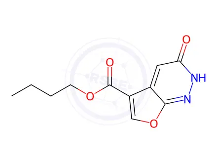Chemical structure of 3-Oxobutyl furo[2,3-c]pyridazine-5-carboxylate