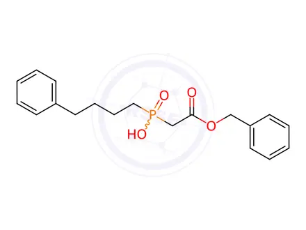 Chemical structure of [Hydroxy-(4-phenylbutyl)] acetic acid phenylmethyl ester