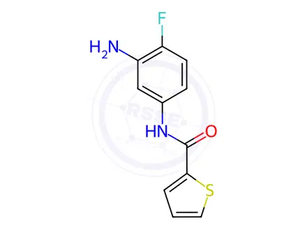 Chemical structure of N-(3-Amino-4-fluorophenyl)-2-thiophenecarboxamide