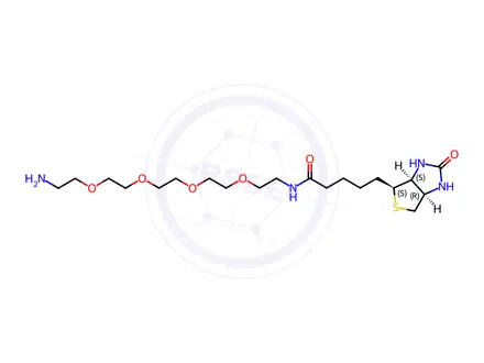 Chemical structure of Biotin-PEG4-Amine