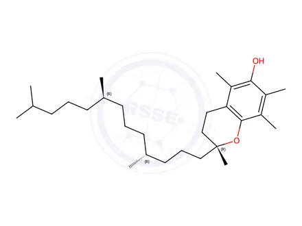 Chemical structure of alpha-Tocopherol