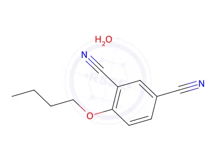 Chemical structure of 4-butoxyisophthalonitrile hydrate