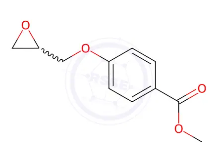 Chemical structure of 4-(2-Oxiranylmethoxy)benzoic Acid Methyl Ester