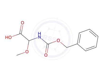 Chemical structure of (S)-2-(((Benzyloxy)carbonyl)amino)-2-methoxyacetic acid