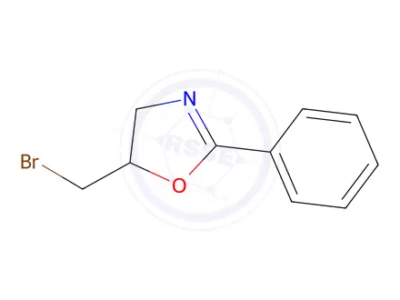 Chemical structure of 5-(bromomethyl)-2-phenyl-4,5-dihydro-1,3-oxazole