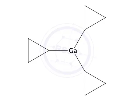Chemical structure of Tricyclopropylgallium