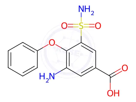 Chemical structure of Bumetanide EP Impurity B (Bumetanide USP Related Compound A)