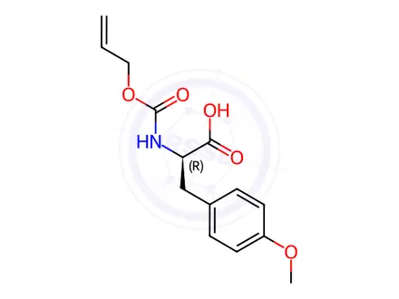 Chemical structure of N-Allyloxycarbonyl-4-methoxy-D-phenylalanine