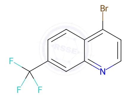 Chemical structure of 4-Bromo-7-(trifluoromethyl)quinoline