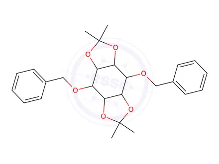 Chemical structure of 4,8-Bis(benzyloxy)-2,2,6,6-tetramethylhexahydrobenzo[1,2-d:4,5-d']bis([1,3]dioxole)