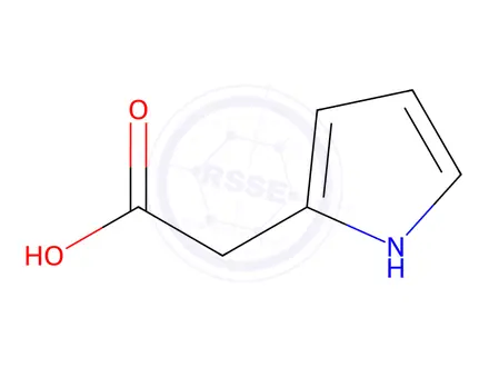 Chemical structure of 1H-pyrrol-2-ylacetic acid