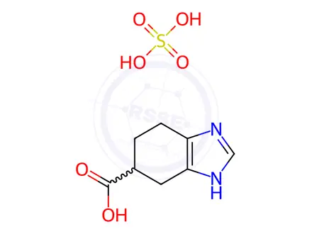Chemical structure of 4,5,6,7-Tetrahydro-1H-benzo[d]imidazole-6-carboxylic acidcompound with sulfuric acid (1:1)