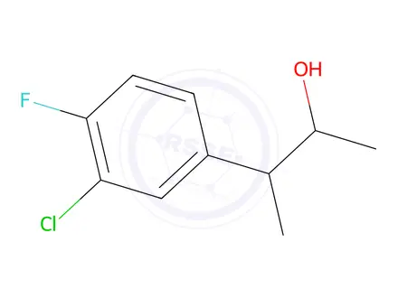 Chemical structure of 3-(3-Chloro-4-fluorophenyl)butan-2-ol