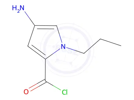 Chemical structure of 4-Amino-1-propyl-1H-pyrrole-2-carbonyl chloride