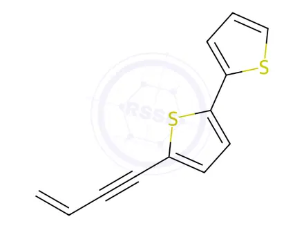 Chemical structure of 5-(3-buten-1-ynyl)-2,2-bithiophene