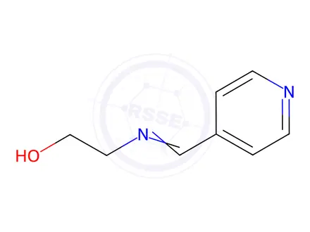 Chemical structure of Ethanol, 2-[(4-pyridinylmethylene)amino]-(9CI)