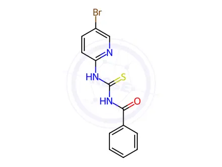 Chemical structure of N-Benzoyl-N'-(5-bromo-2-pyridyl)thiourea