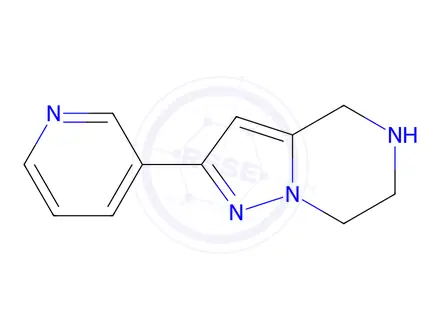 Chemical structure of 2-(Pyridin-3-yl)-4,5,6,7-tetrahydropyrazolo[1,5-a]pyrazine